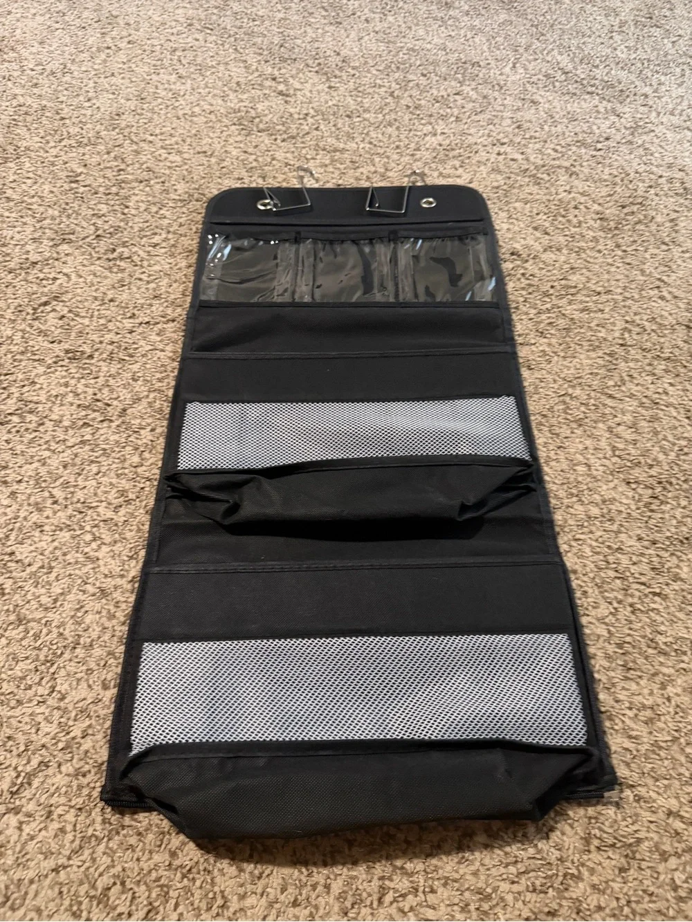 Black Over-the-Door Hanging Organizer for Home Storage